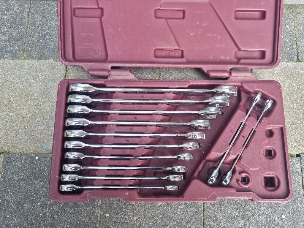 Kraftwerk 3404‑54 – Jeu de 12 clés à cliquet réversibles, Enlèvement, Neuf