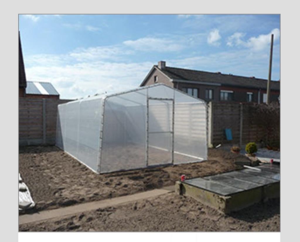 Verplaatsbare hobbyserre 3m x 4m, Enlèvement