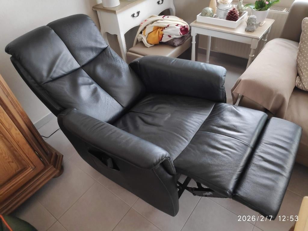 relax zetel, Huis en Inrichting, Ophalen, Gebruikt, Eenpersoons, Leer