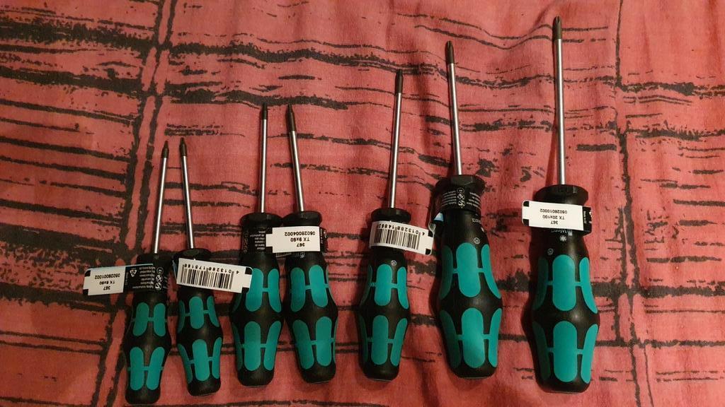 Jeu de 7 tournevis torx de marque wera, Ophalen of Verzenden