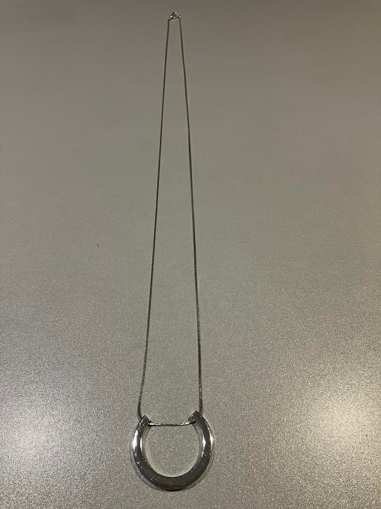 Collier en argent, Enlèvement ou Envoi, Comme neuf, Argent