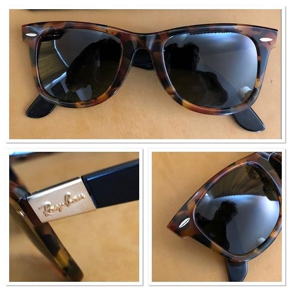 Vintage B&L Ray-ban Wayfarer Limited Edition zonnebril W5, Enlèvement ou Envoi, Comme neuf, Brun, Ray-Ban