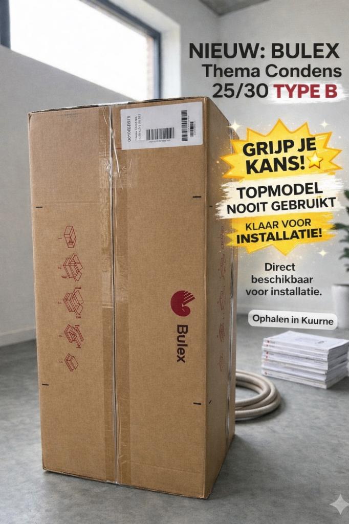 ONGEOPEND: Bulex Condensatieketel Thema Condens F25/30 B, Bricolage & Construction, Chauffe-eau & Boilers, Neuf, Protection de température de retour (RTS)