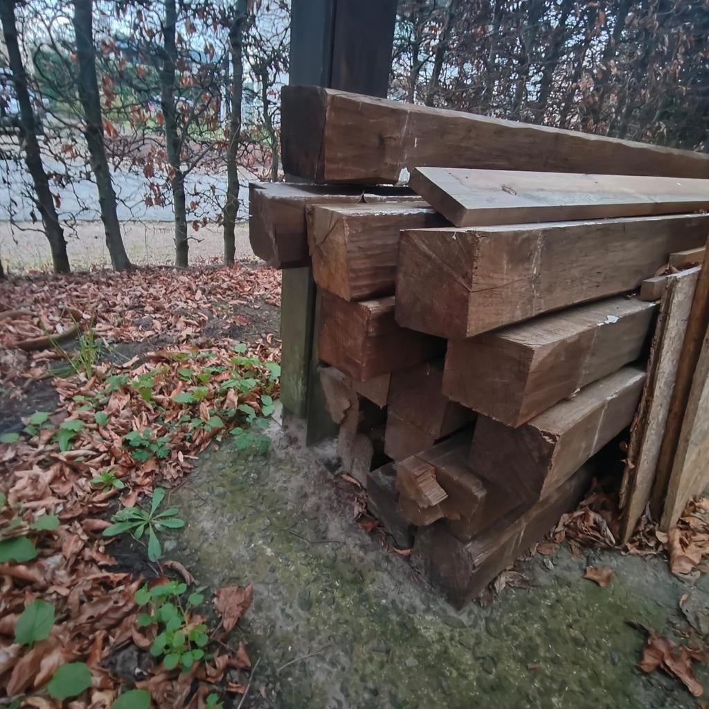 Massieven houten balken, Doe-het-zelf en Bouw, Metalen, Ophalen