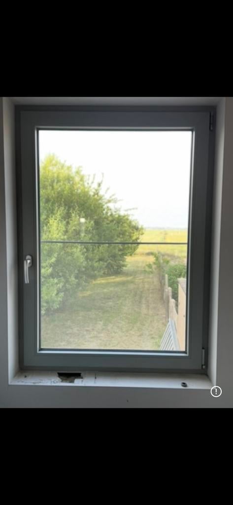 Pvc draaikipraam met hor, Doe-het-zelf en Bouw, Glas en Ramen, Ophalen, Gevelraam of Ruit, Gebruikt, 80 tot 120 cm