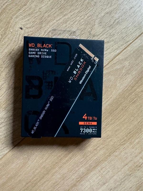 WD_BLACK SN850X 4TB – Nieuw, zwart SSD, Computers en Software, Harde schijven, Intern, SSD, Nieuw, 4tb