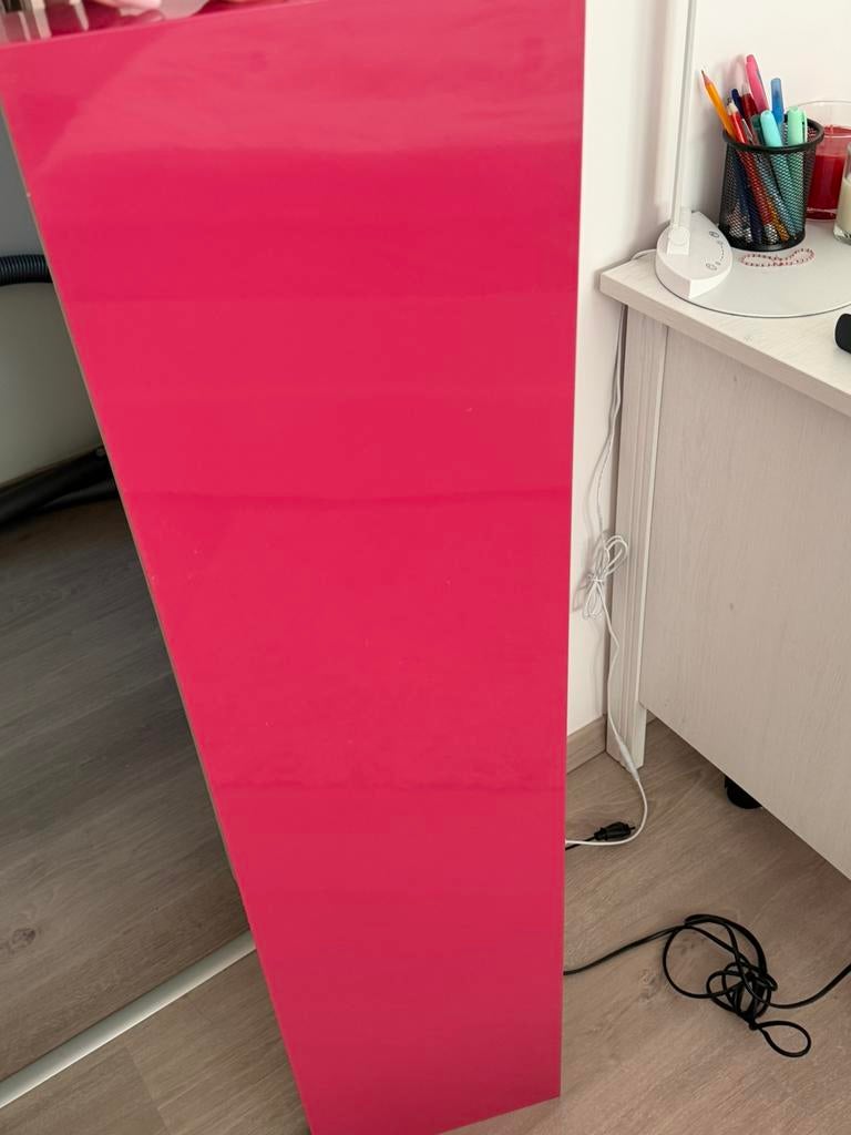 LACK   2 Wandplank, roze 110x26 cm, Ophalen