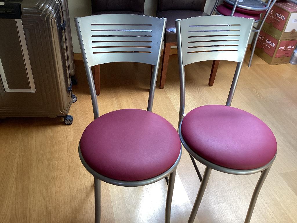 Keukenstoelen 4 stuks, Huis en Inrichting, Stoelen, Ophalen, Zo goed als nieuw, Vier, Metaal