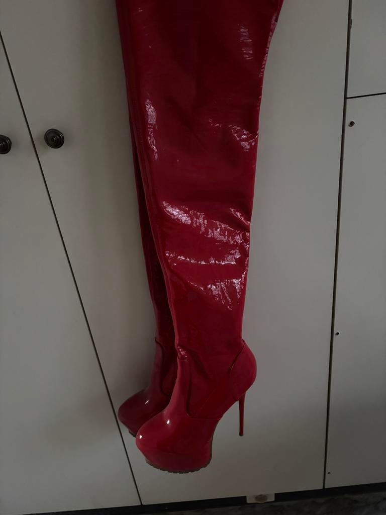 Giaro laarzen, Kleding | Dames, Schoenen, Hoge laarzen, Ophalen of Verzenden, Zo goed als nieuw, Rood