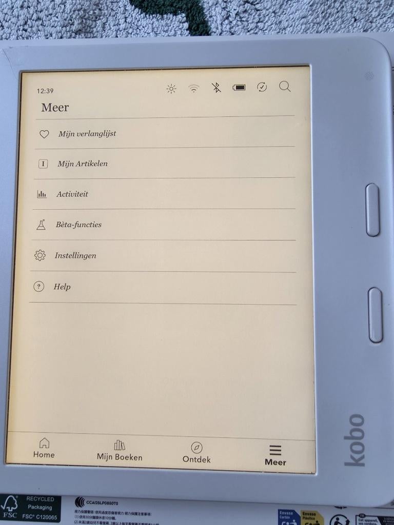 Kobo Libra 2 - E-Reader - 7 inch - 32GB, Computers en Software, E-readers, Ophalen, Kobo, Zo goed als nieuw, 7 inch