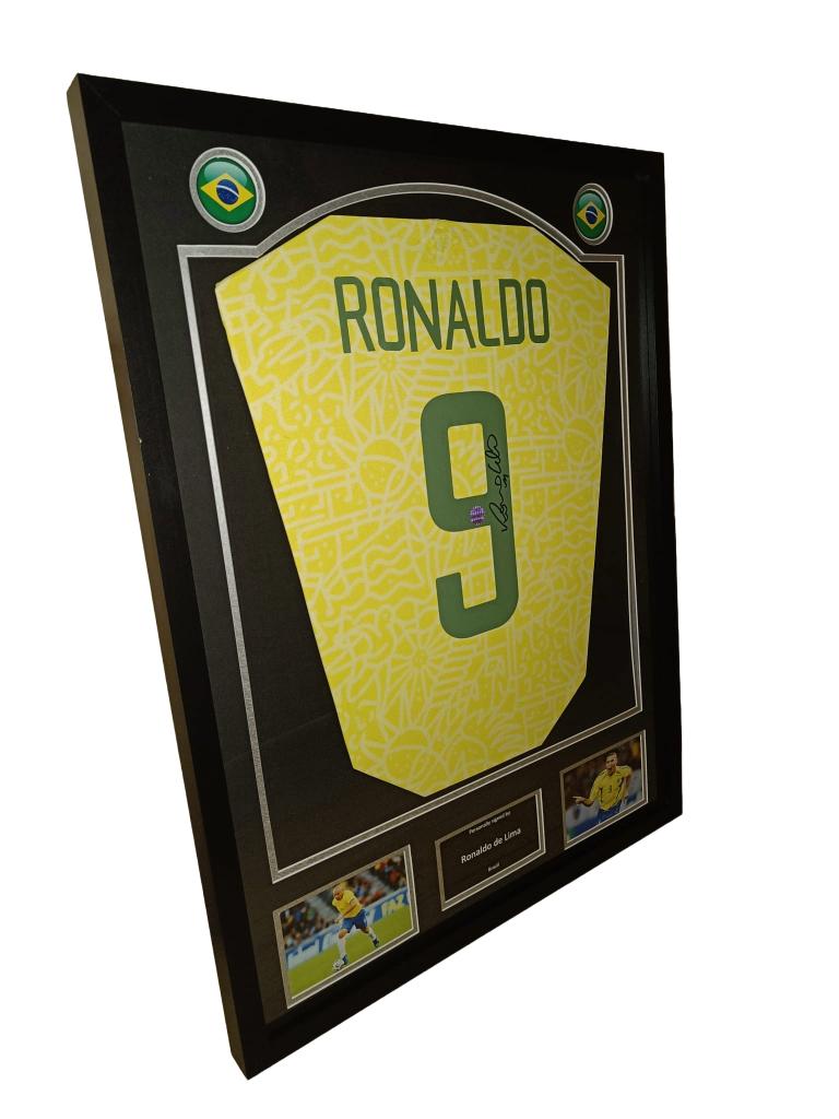 Gesigneerd shirt Ronaldo - Brazilië - COA, Verzamelen, Sportartikelen en Voetbal, Verzenden, Nieuw, Shirt