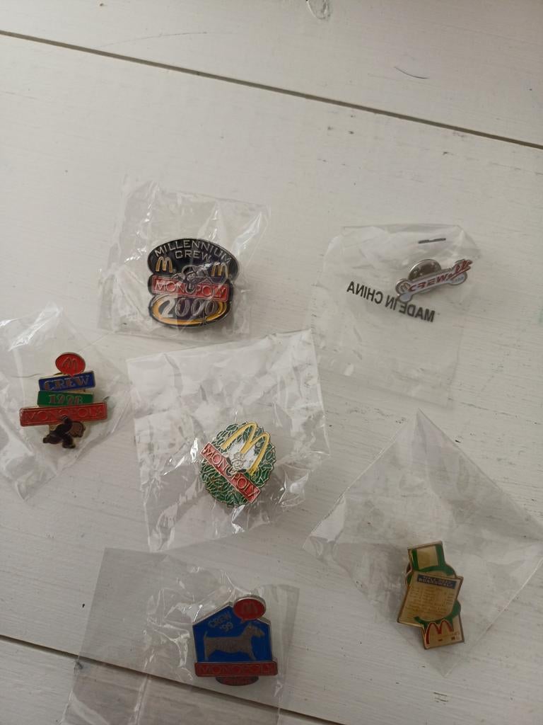 Setje pins Monopoly, Hobby en Vrije tijd, Ophalen of Verzenden