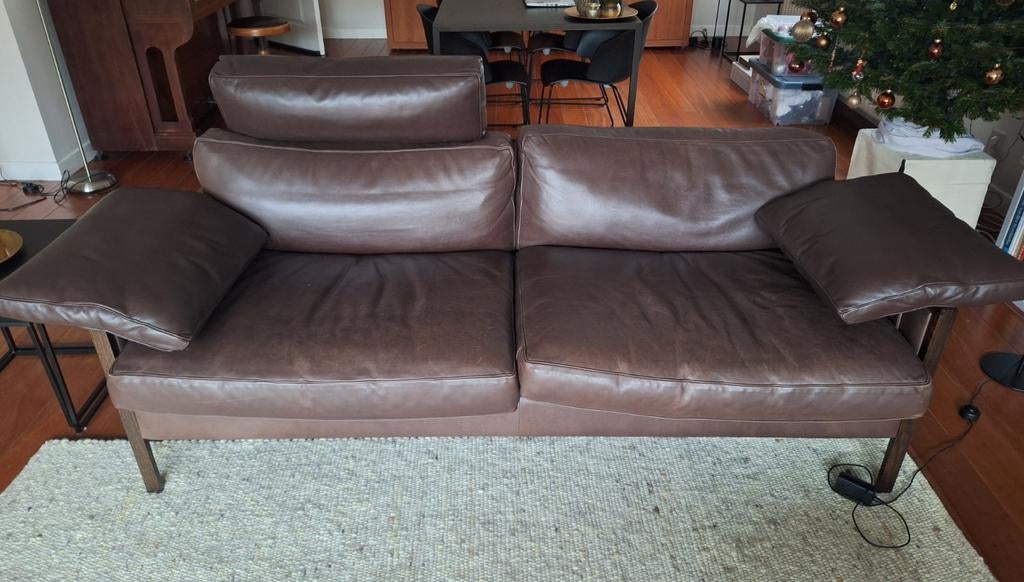 3 tot 4 zit zetel, Huis en Inrichting, Zetels | Zetels, Ophalen, Gebruikt, Driepersoons, Leer