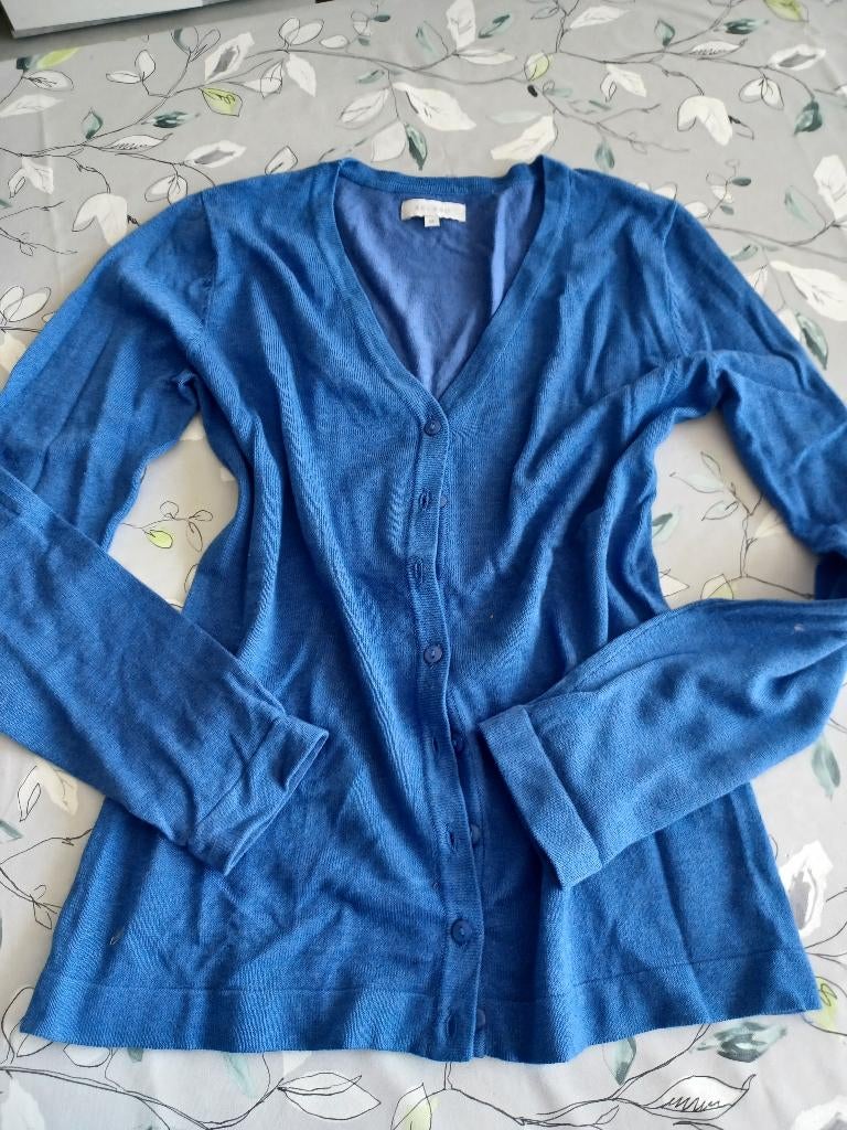 Blauw vestje  40 bel en bo, Kleding | Dames, Truien en Vesten, Maat 38/40 (M), Bel & Bo, Zo goed als nieuw, Verzenden