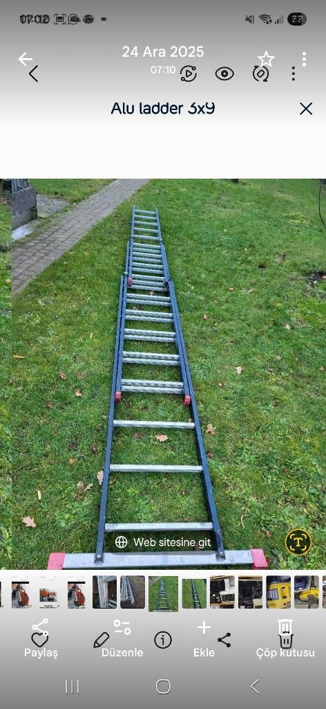 Alu ladder 3x9, Ophalen of Verzenden
