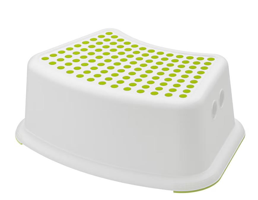 Tabouret de bain IKEA pour enfant, blanc/vert, Enfants & Bébés, Chambre d'enfant | Meubles Autre, Comme neuf, Autres types, Enlèvement