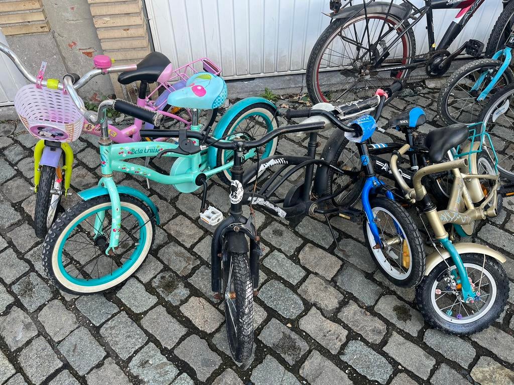 Partij 8 kinderfietsen allemaal opknappers met werk, Vélos & Vélomoteurs, Enlèvement, Comme neuf