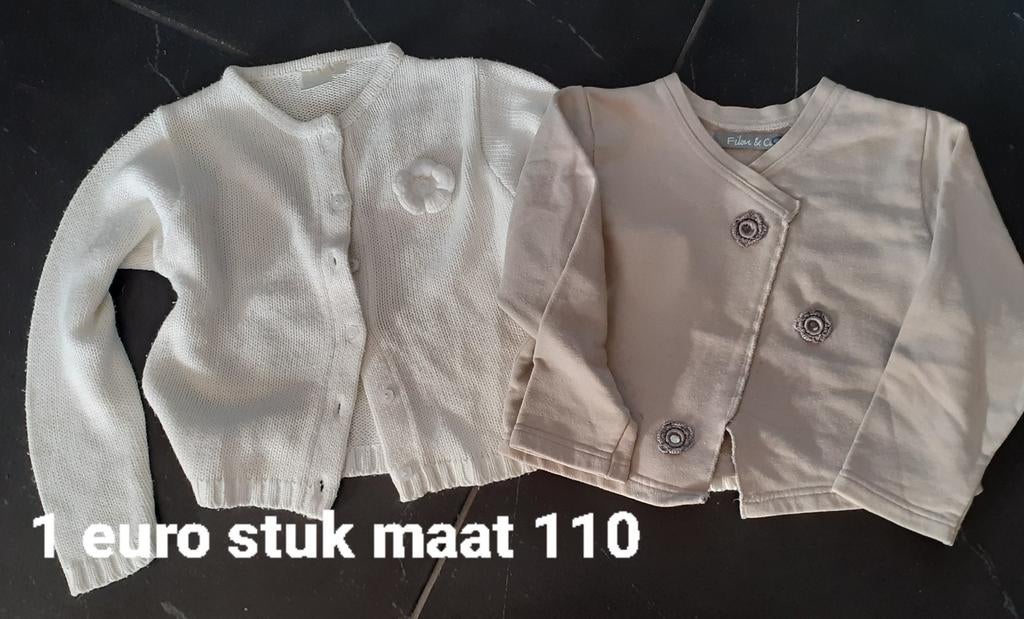 Winter truien meisjes maat 110. 1 euro stuk., Enlèvement ou Envoi, Utilisé