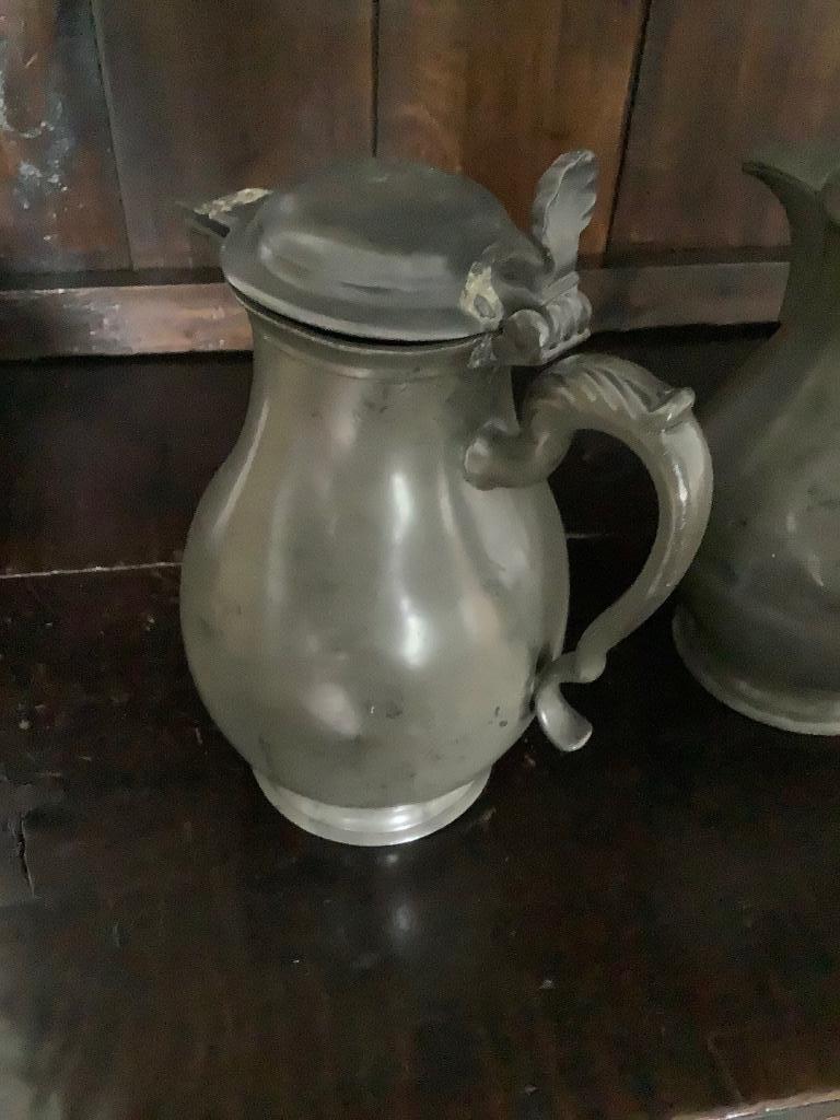 Tinnen kannen, Antiek en Kunst, Antiek | Tin, Ophalen of Verzenden