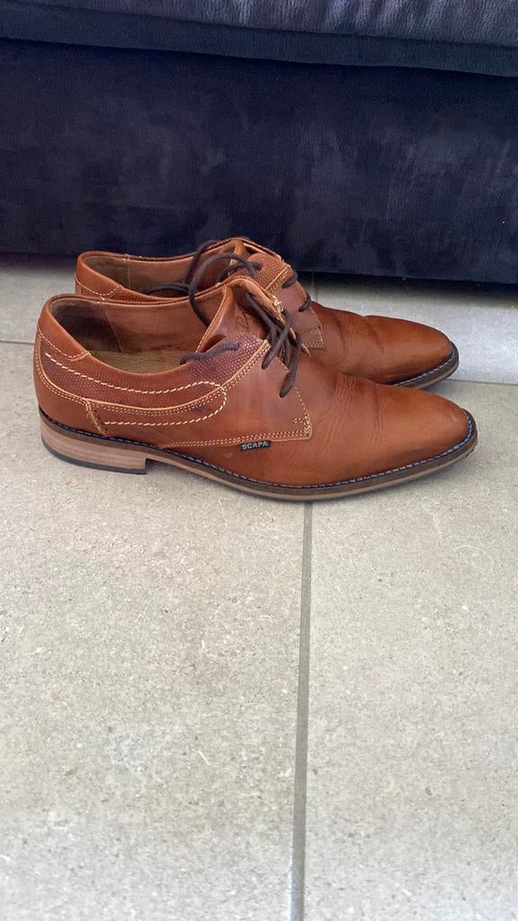 Veterschoenen, Ophalen, Bruin, Gedragen, Veterschoenen