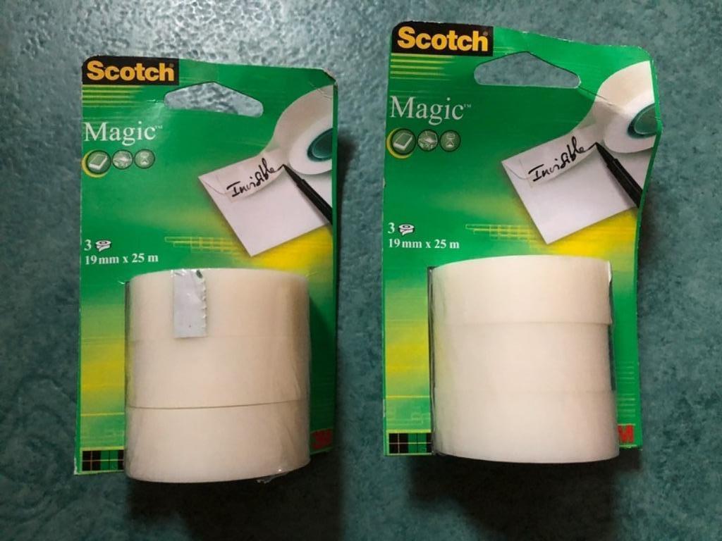 Set nieuw Scotch plakpapier speciaal MAGIC! 25 meter, Hobby en Vrije tijd, Knutselen, Nieuw, Ophalen of Verzenden