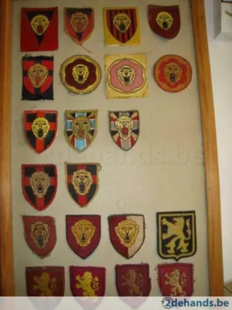 Le vieux Lion dirige une machine terrestre, Enlèvement ou Envoi, Armée de terre, Emblème ou Badge