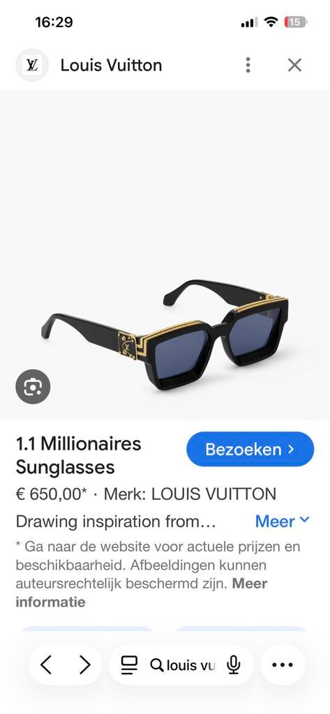 Louis vuitton zonnebril, Handtassen en Accessoires, Zonnebrillen en Brillen | Heren, Ophalen