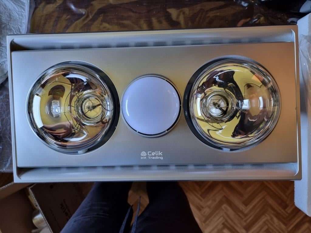 3 in 1 - ventilator, infrarood, ledverlichting voor badkamer, Ophalen of Verzenden, Nieuw