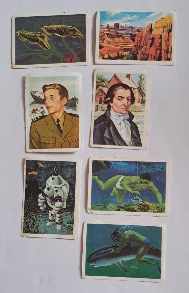 7 images chromos Jacques Enigme des océans en bon état, Enlèvement ou Envoi