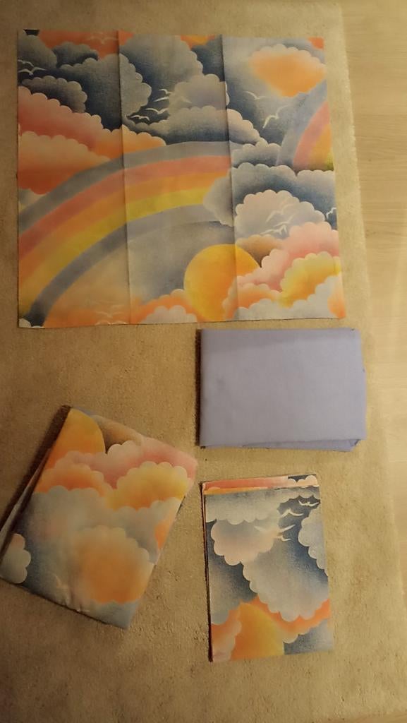 NIEUW‼️tweepersoons-dekbedovertre + hoeslaken+2 kussenslopen, Antiek en Kunst, Ophalen