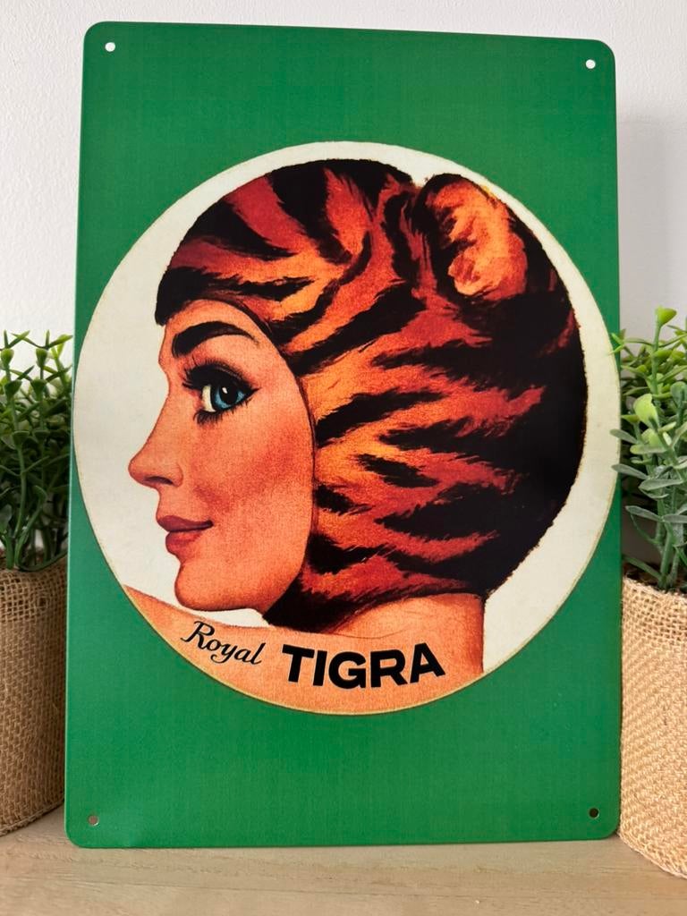 Panneau d'affichage en métal Tigra, Collections, Enlèvement ou Envoi, Neuf, Panneau publicitaire