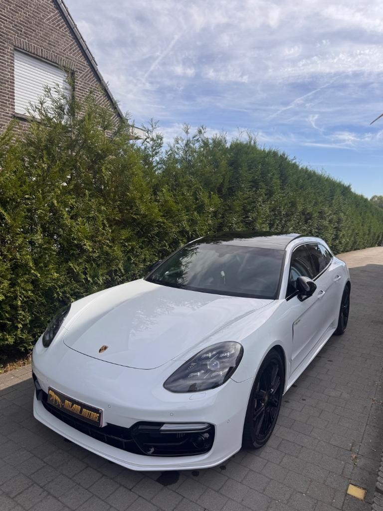 Porsche Panamera 4EHybride Full Option 1ste eigenaar, Auto's, Porsche, Automaat, Wit, Leder, Bedrijf