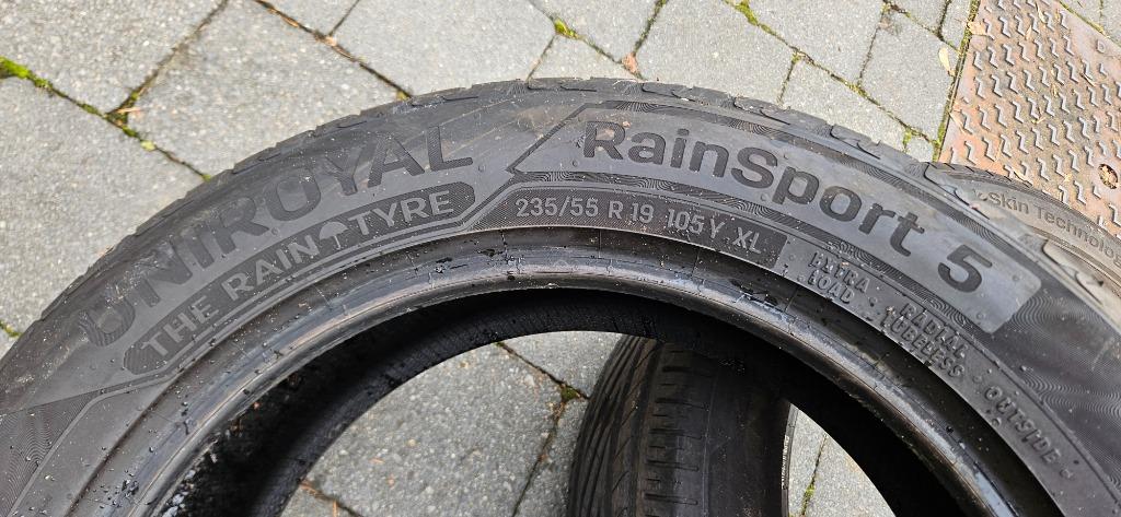 2 uniroyal RainSport 5 235/55 R19 zomerbanden, Gebruikt, 235 mm, Band(en), Zomerbanden