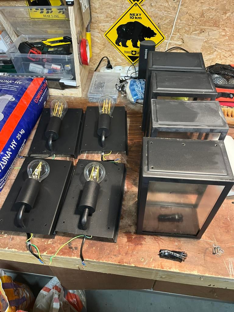 4 landelijke gevel lampen, Dieren en Toebehoren, Ophalen, Zo goed als nieuw