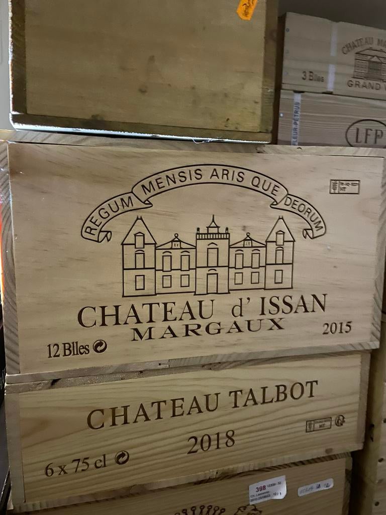 Château d'Issan 2015 OWC 12, Pleine, Comme neuf, Enlèvement, Vin rouge