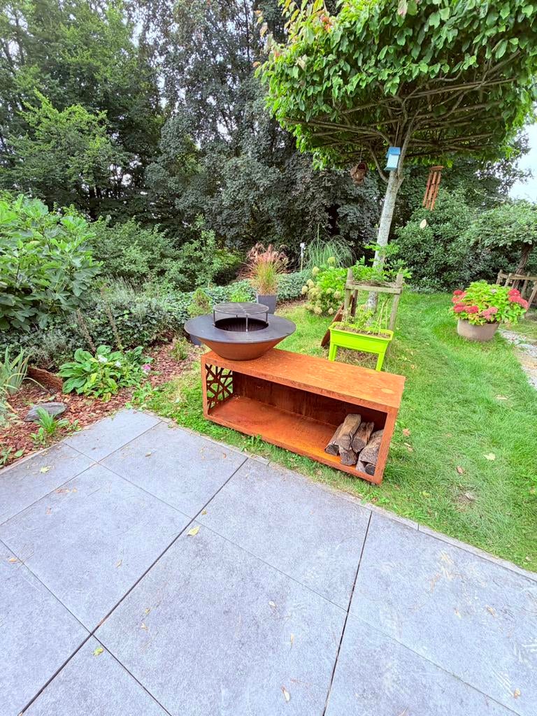 Bbq brasero plancha, Jardin & Terrasse, Terrasses, Comme neuf, Enlèvement