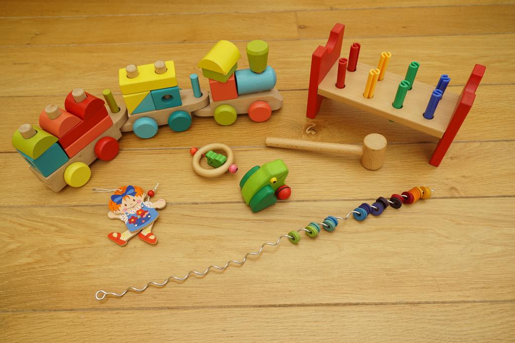 pakket houten speelgoed baby / peuter, Kinderen en Baby's, Speelgoed | Houten speelgoed, Ophalen of Verzenden, Gebruikt, Overige typen