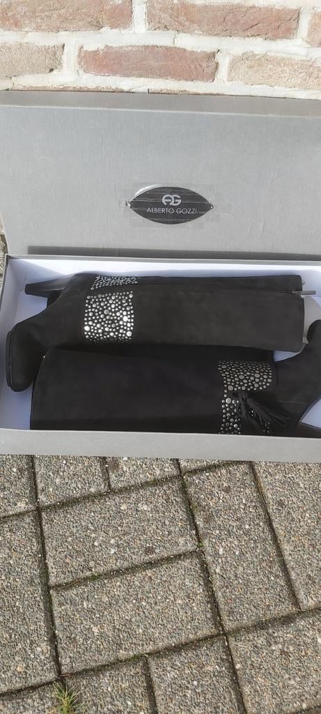 BOTTES FEMME CUIR ALBERTO GOZZI:T:38, Neuf, Enlèvement ou Envoi, ALBERTO GOZZI, Bottes hautes