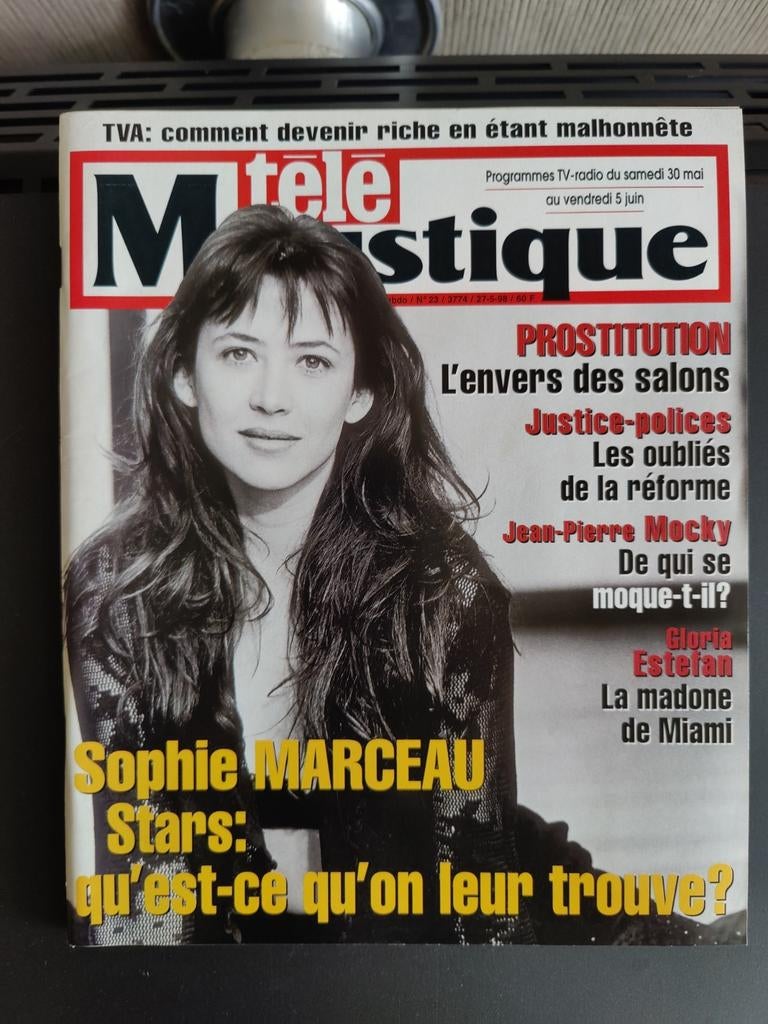 Télé Moustique Sophie Marceau 1998, Collections, Enlèvement ou Envoi