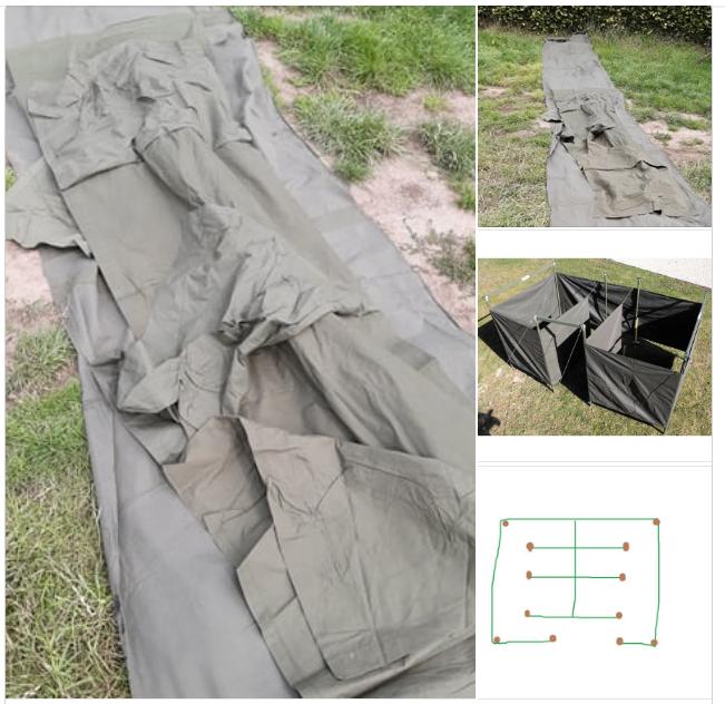 douchezeil buitendouche latrinezeil, Caravanes & Camping, Enlèvement, Neuf