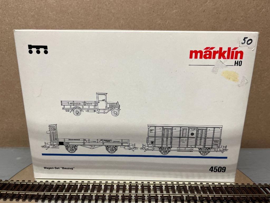 Lot Wagons Marklin HO 4509, Gelijkstroom of Wisselstroom, Wagon, Ophalen of Verzenden, Zo goed als nieuw