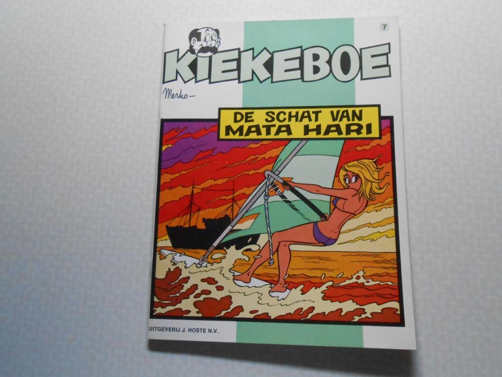 kiekeboe 7 De schat van Mata Hari 1979 1 ste druk., Eén stripboek, Merho, Nieuw, Ophalen of Verzenden