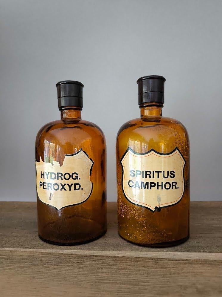 Bouteilles de pharmacie anciennes, Antiquités & Art, Enlèvement ou Envoi