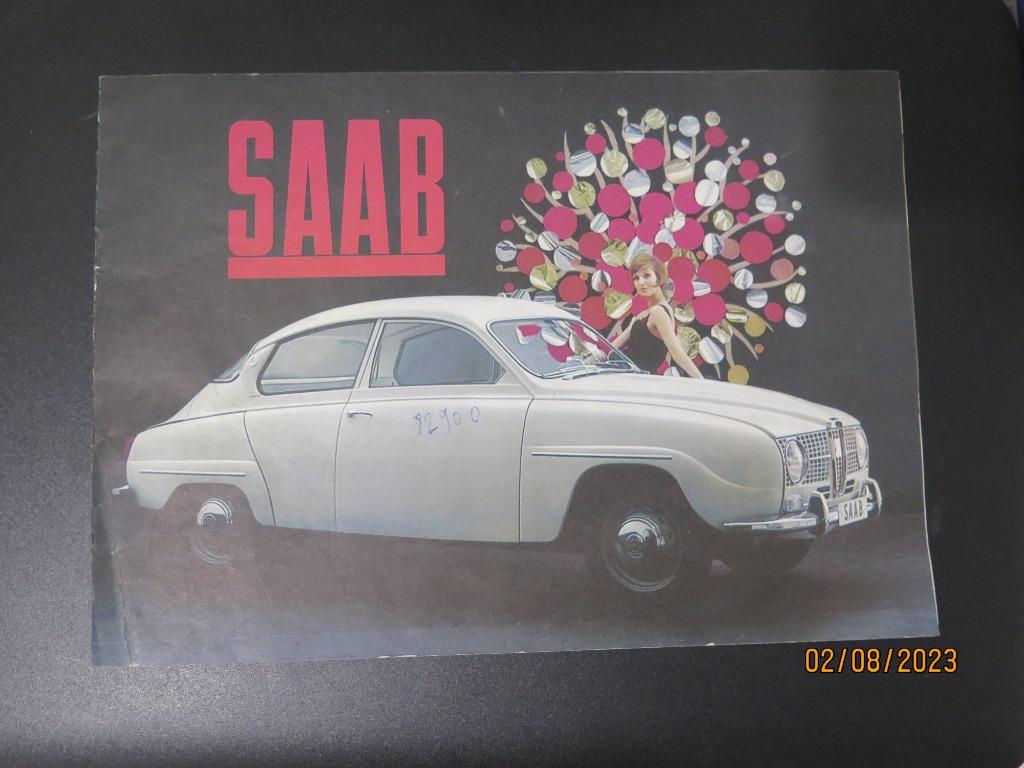 SAAB 1965   FOLDER BROCHURE, Verzenden