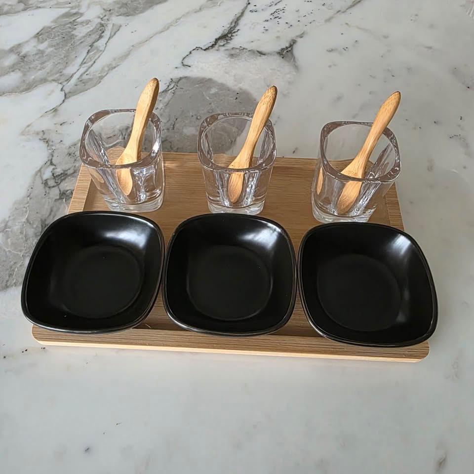 Amuse set met serveerplankje Bamboe, Enlèvement, Neuf