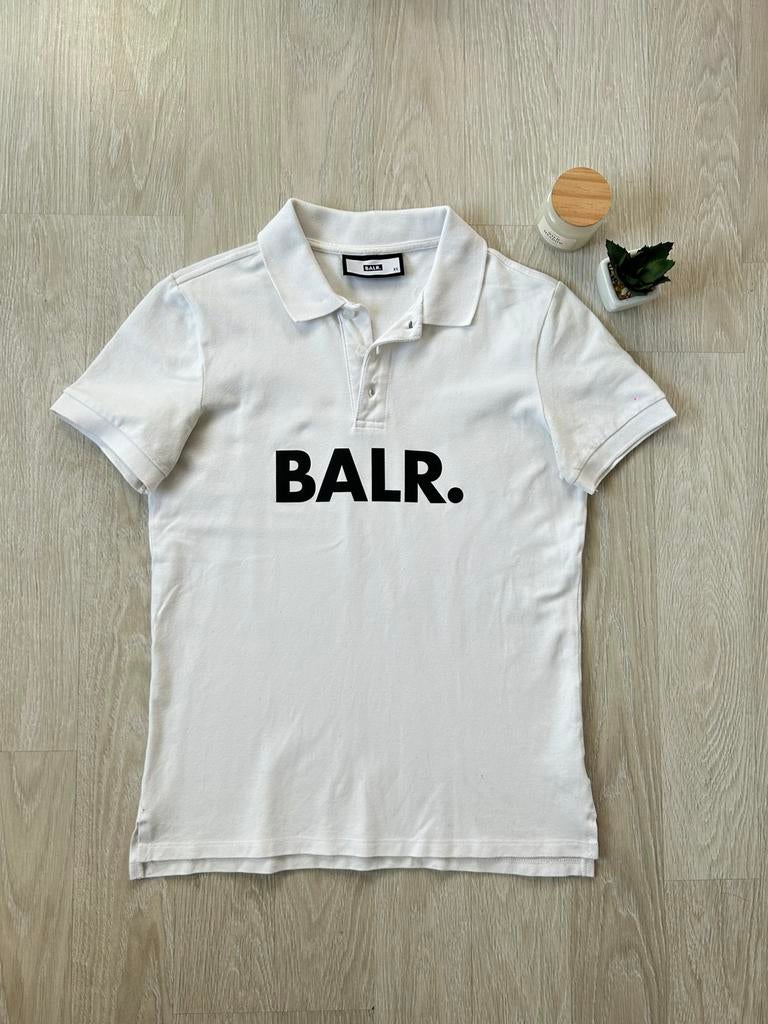 Wit poloshirt van BALR., BALR, Wit, Ophalen of Verzenden, Zo goed als nieuw