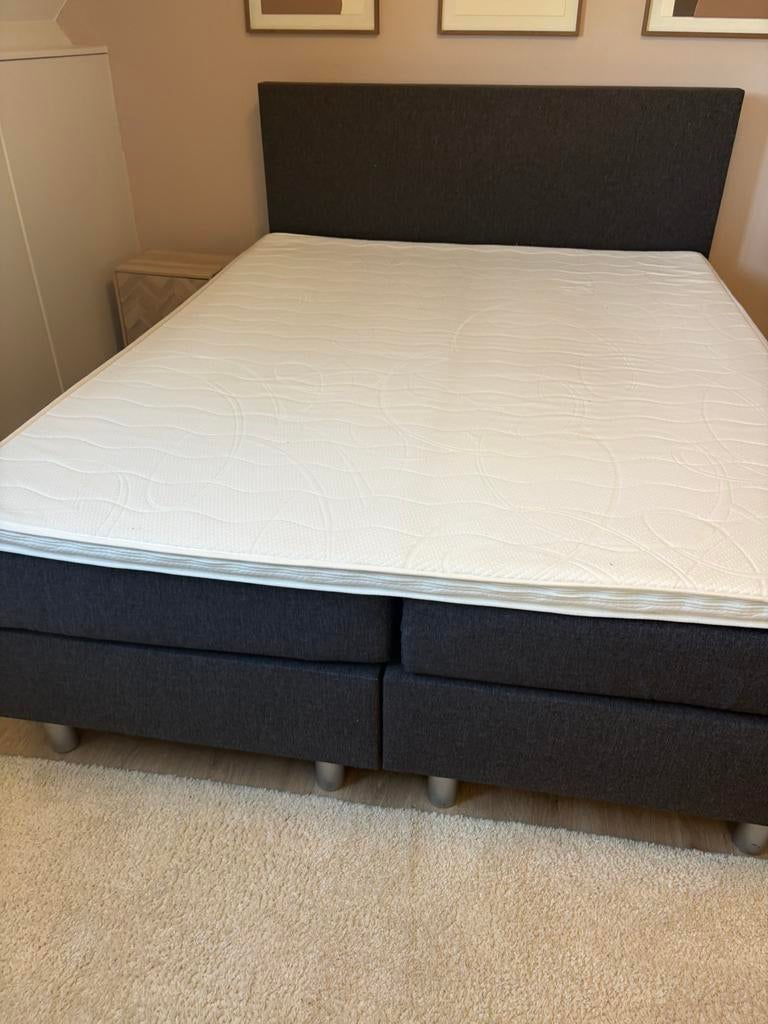 Boxspring, Huis en Inrichting, Ophalen, Gebruikt, Tweepersoons, 200 cm