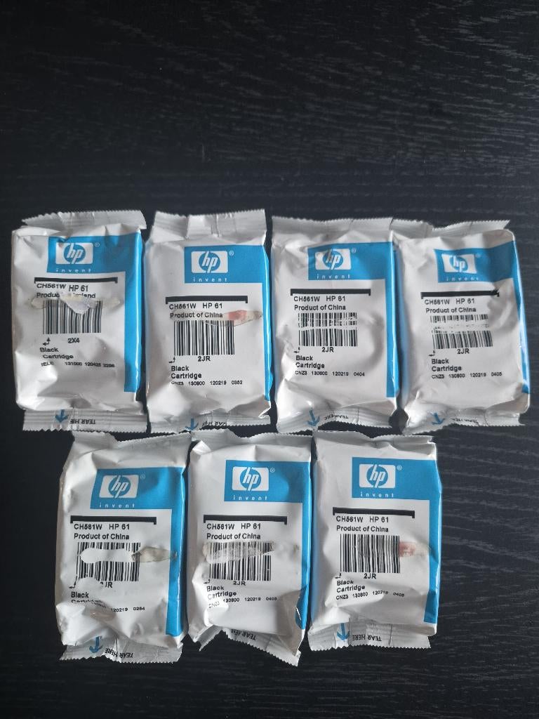 Inktpatronen HP 61 Black, Computers en Software, Printerbenodigdheden, Ophalen of Verzenden, Nieuw, Cartridge, Hp