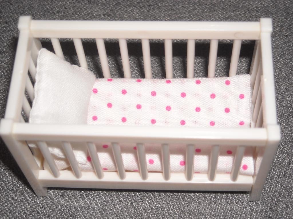 Lundby babybedje, Collections, Maisons de poupées & Accessoires, Enlèvement ou Envoi, Utilisé