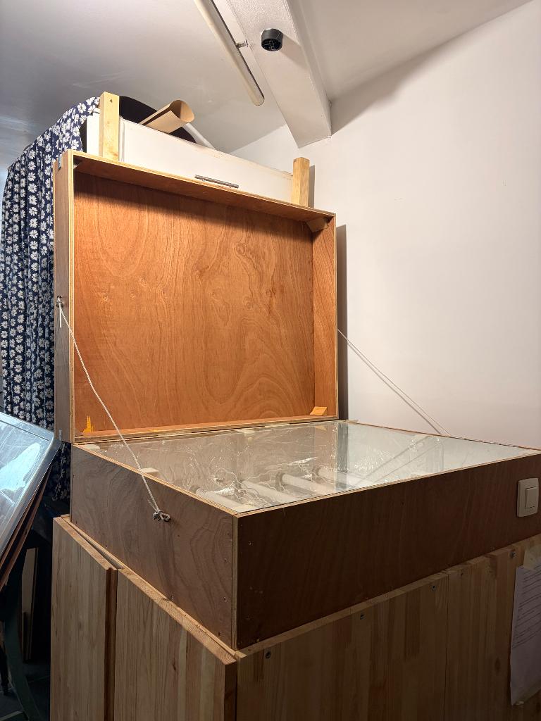 Atelier complet de sérigraphie, Enlèvement